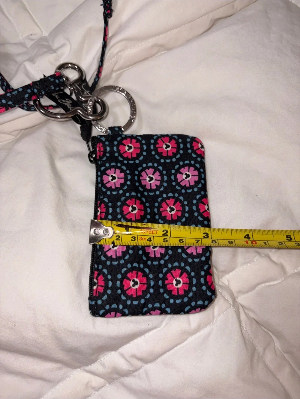 Nwot Vera Bradley Disney Mickey Floral ID Case & lanyard